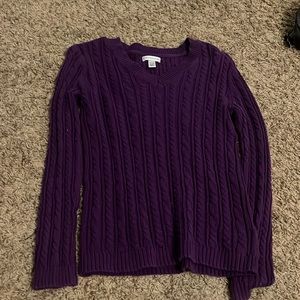 Purple sweater